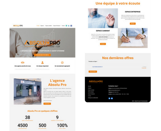 visuel refonte du site Absolu Pro