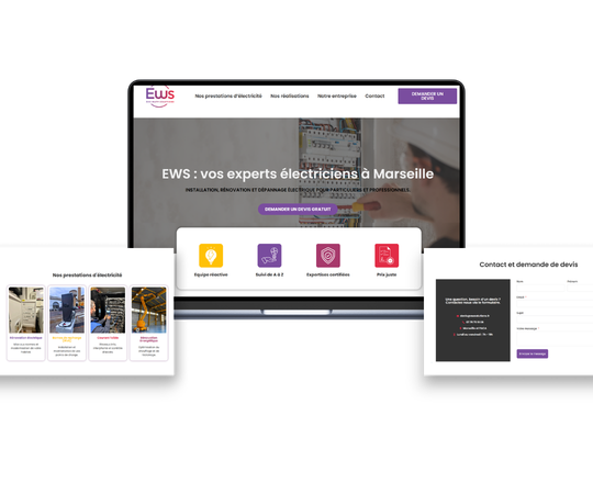 site internet pour électriciens marseille